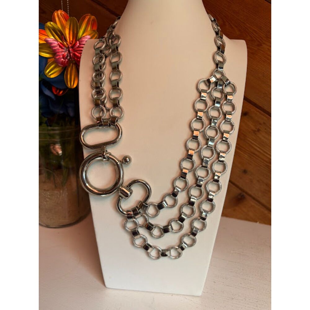 Silver Chain-link Necklace